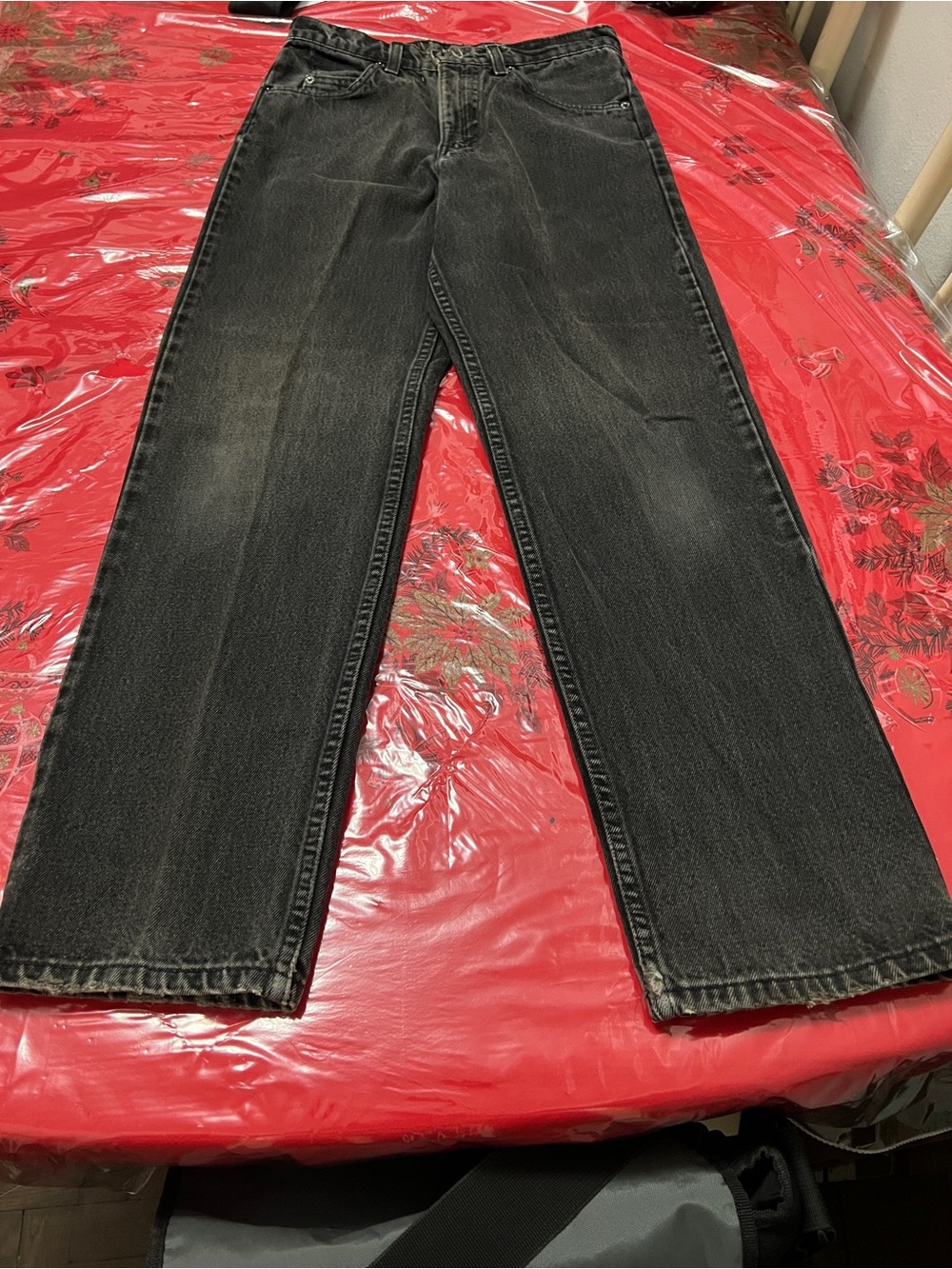 Vtg Levis Orange Tab 555 1996 Made in the USA Black Jeans Mens 29x30